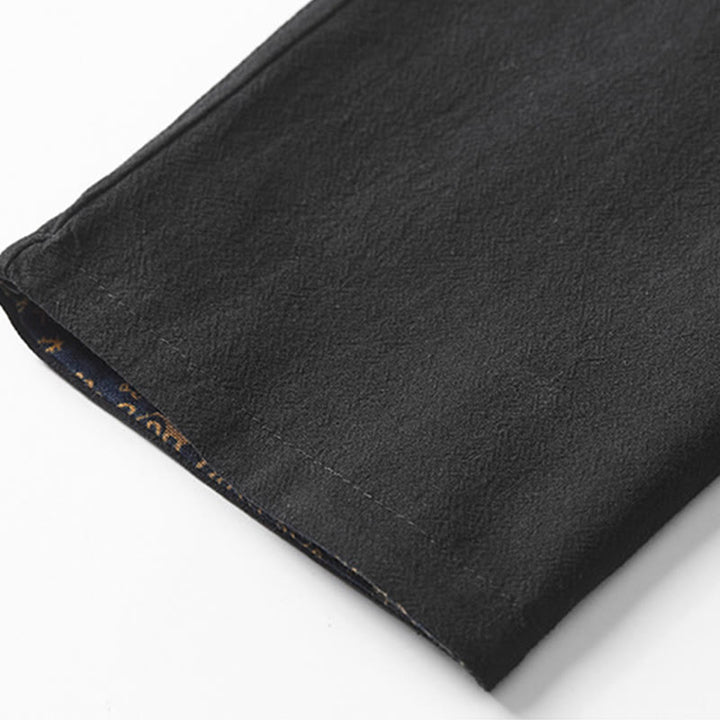 Płaszcz męski z bawełny Buddha Stones Fall o średniej długości, dwustronna kurtka - image 14