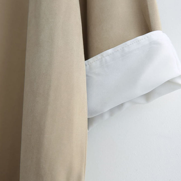 Buddha Stones Jesień Jednolity Kolor Chiński Żaba-Guzik Bawełna Męski Garnitur Tang Robe - image 17