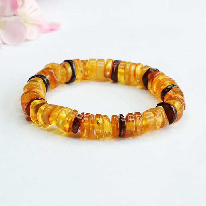 Bransoletka Buddha Stones Amber Peace Buckle Confidence