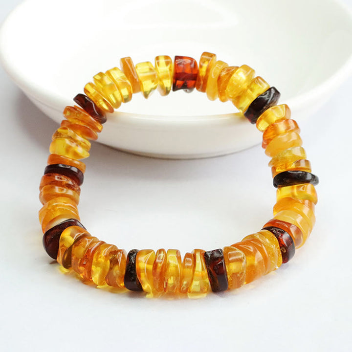 Bransoletka Buddha Stones Amber Peace Buckle Confidence
