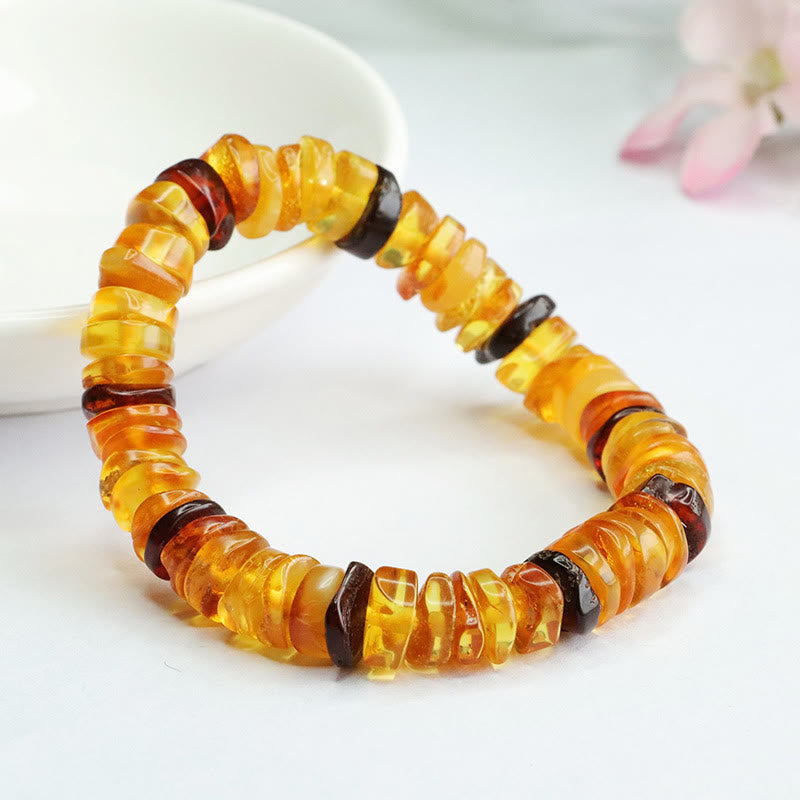 Bransoletka Buddha Stones Amber Peace Buckle Confidence