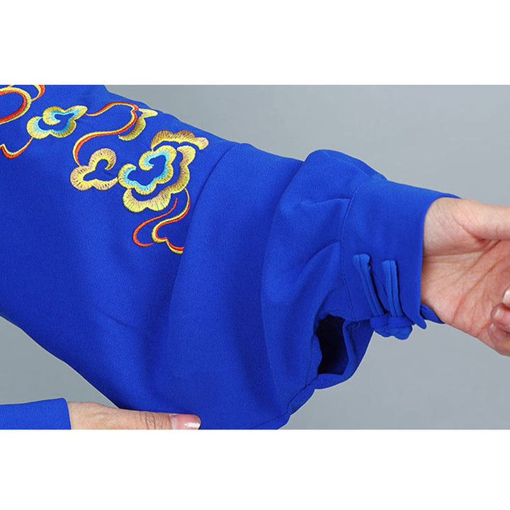 Buddha Stones 2 szt. Jesień Kolorowe Pomyślne Chmury Tai Chi Medytacja Qigong Zen Praktyka Unisex Zestaw Ubrań Bawełnianych