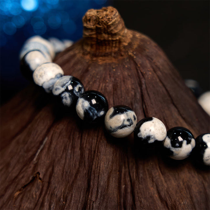 Bransoletka ochronna z Buddha Stones i agatu orki