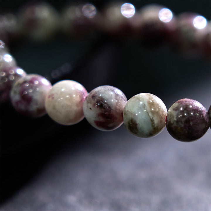 Bransoletka z turmalinem i kwiatami śliwy Buddha Stones Balance