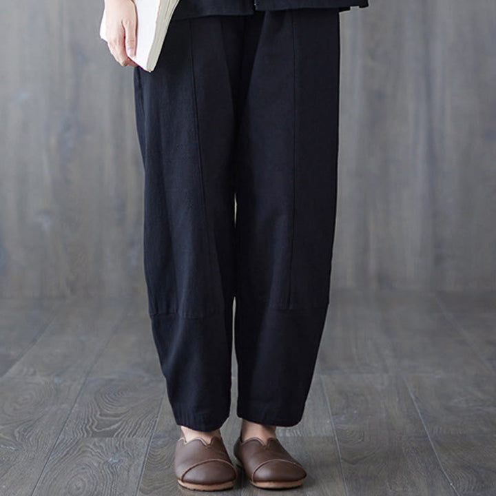 Buddha Stones damskie żaba-guzik koszula z długim rękawem spodnie medytacyjne bawełna len odzież