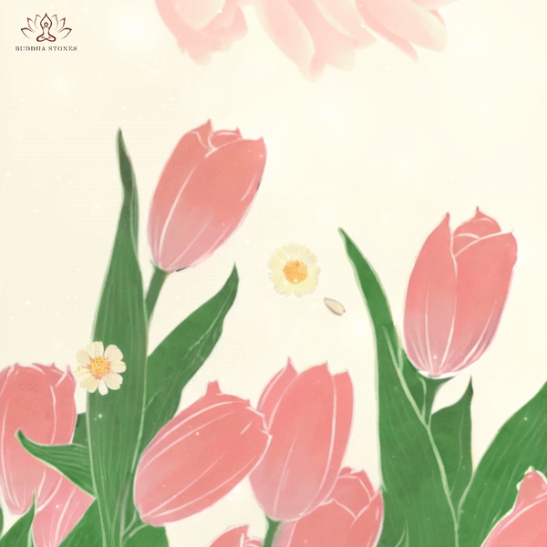 Buddha Stones Różowe Tulipany Kwiatowe Nadruki Na Siłownię Fitness Leginsy Damskie Spodnie Do Jogi - image 1