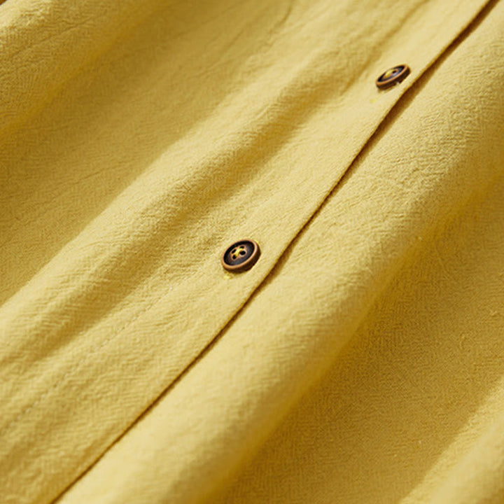 Buddha Stones Geometria Haft Długi Rękaw Guzik Bawełna Len Koszule Damskie - image 8