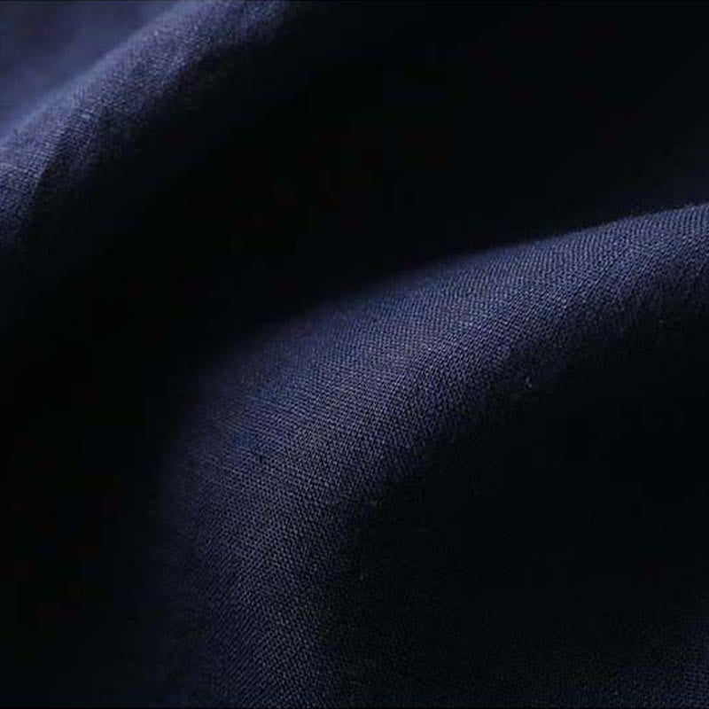 Koszula damska z długim rękawem z bawełny i lnu z motywem kwiatów Buddha Stones w stylu retro