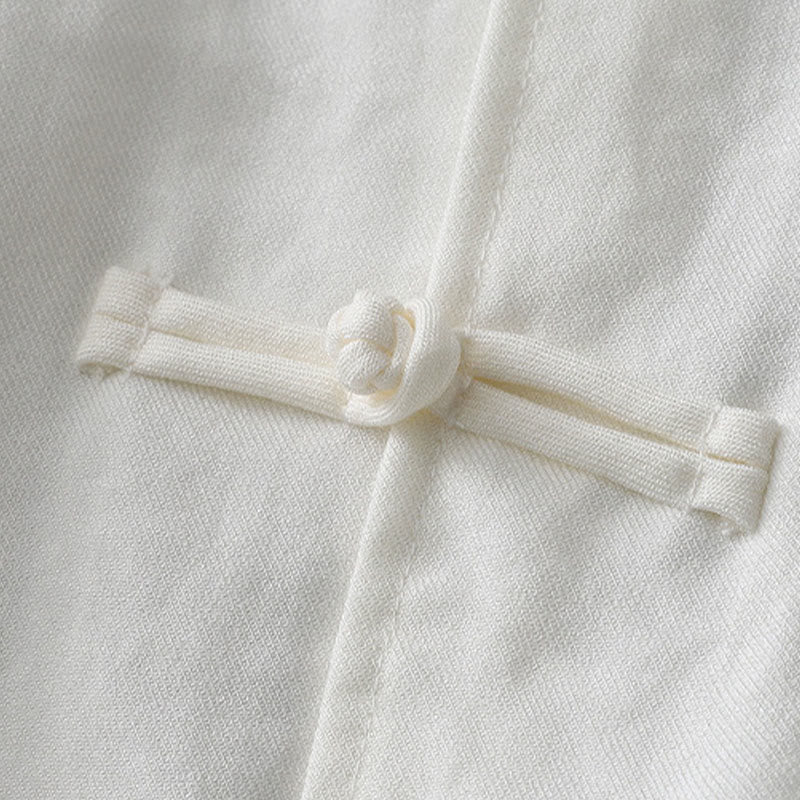 Koszula damska z długim rękawem i guzikami w jednolitym kolorze z Buddha Stones - image 4