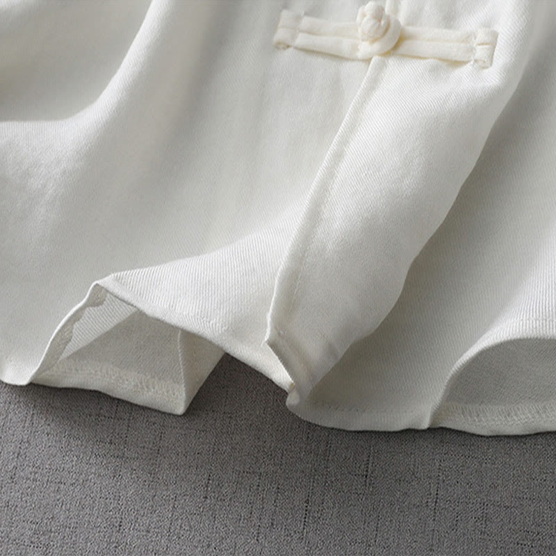 Koszula damska z długim rękawem i guzikami w jednolitym kolorze z Buddha Stones - image 8