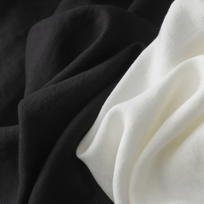 Koszula damska z długim rękawem i guzikami w jednolitym kolorze z Buddha Stones - image 12