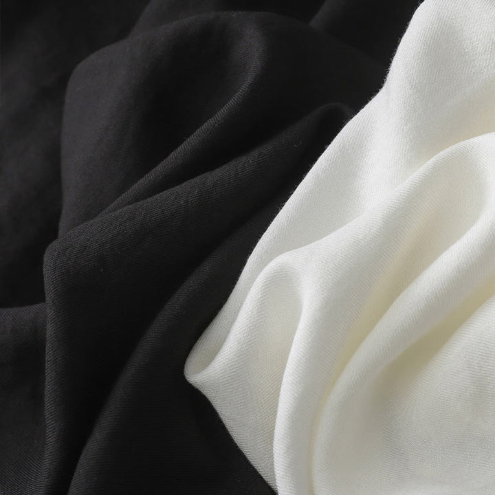 Koszula damska z długim rękawem i guzikami w jednolitym kolorze z Buddha Stones - image 12