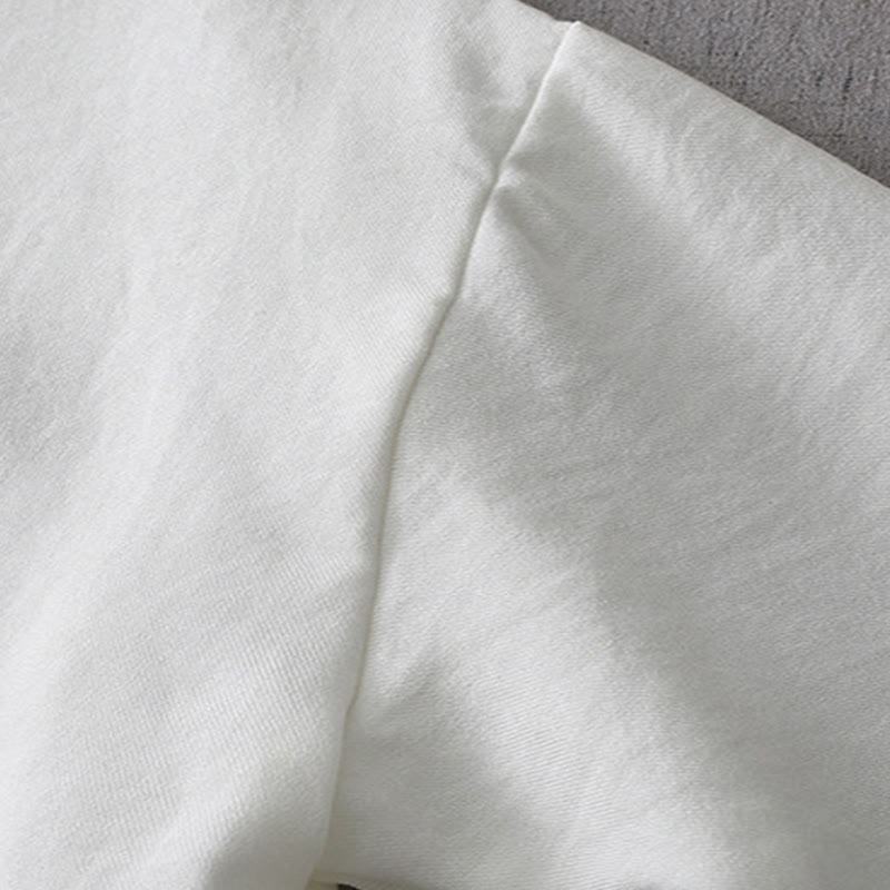 Koszula damska z długim rękawem i guzikami w jednolitym kolorze z Buddha Stones - image 6