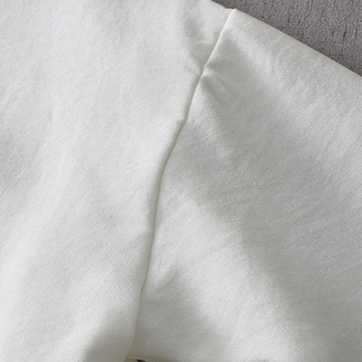 Koszula damska z długim rękawem i guzikami w jednolitym kolorze z Buddha Stones - image 6