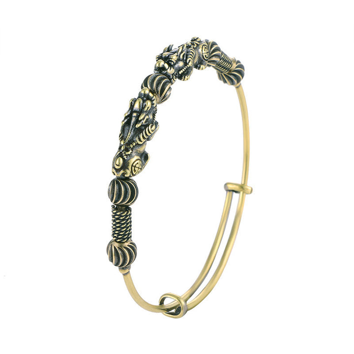 Buddha Stones Pi Xiu Miedź Szczęście Trzyma Z dala Złe Duchy Bransoletka Bangle