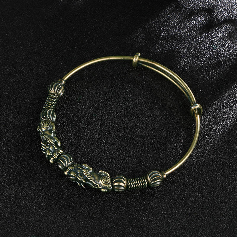 Buddha Stones Pi Xiu Miedź Szczęście Trzyma Z dala Złe Duchy Bransoletka Bangle