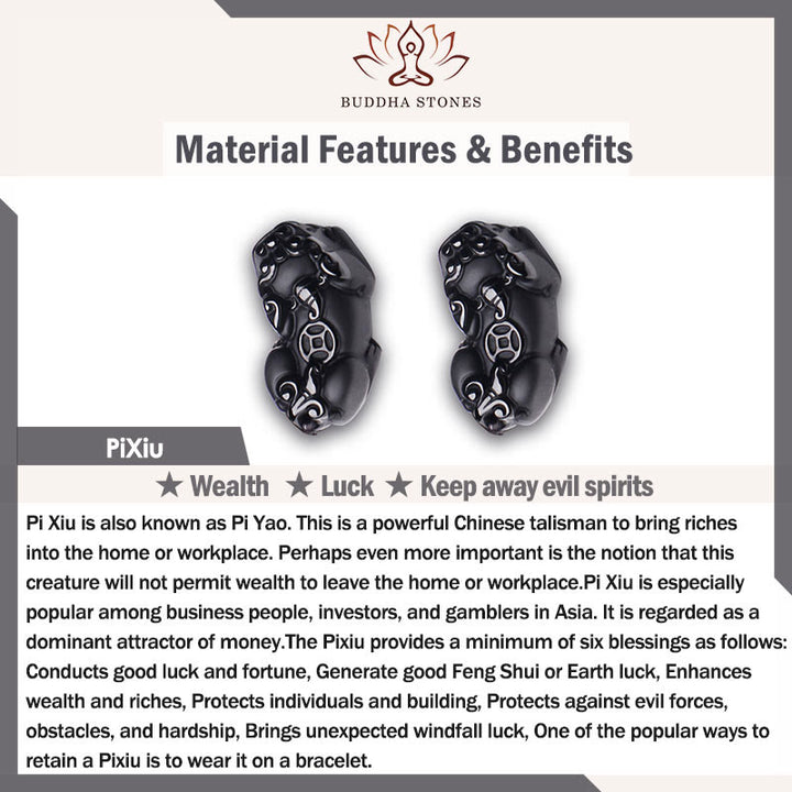 Buddha Stones Pi Xiu Niosący Monetę Sztabka Miedź Mosiądz Szczęście Bogactwo Bransoletka Bangle
