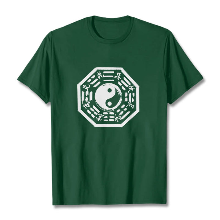 Koszulka z nadrukiem Ba Gua z motywem Buddha Stones - ForestGreen - 2XL - image 8