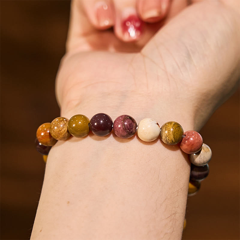 Bransoletka z Buddha Stones Mookaite do rozwoju emocjonalnego