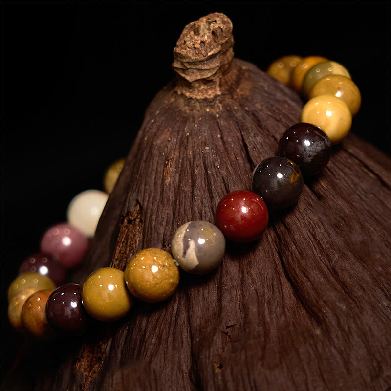 Bransoletka z Buddha Stones Mookaite do rozwoju emocjonalnego