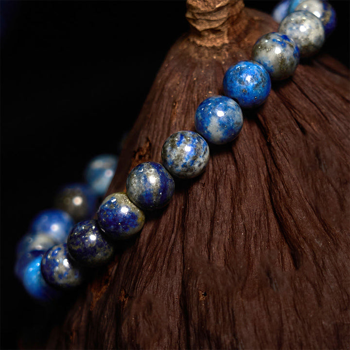 Bransoletka z Buddha Stones, lazurytu i lapis lazuli z pozytywną równowagą - image 2