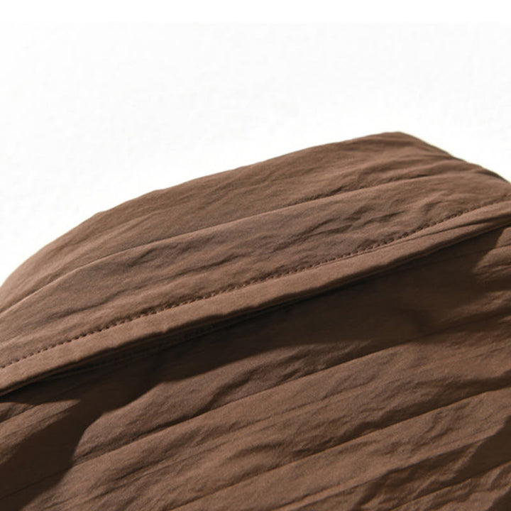 Koszula męska z długim rękawem i kieszenią Buddha Stones w jednolitym kolorze - image 9