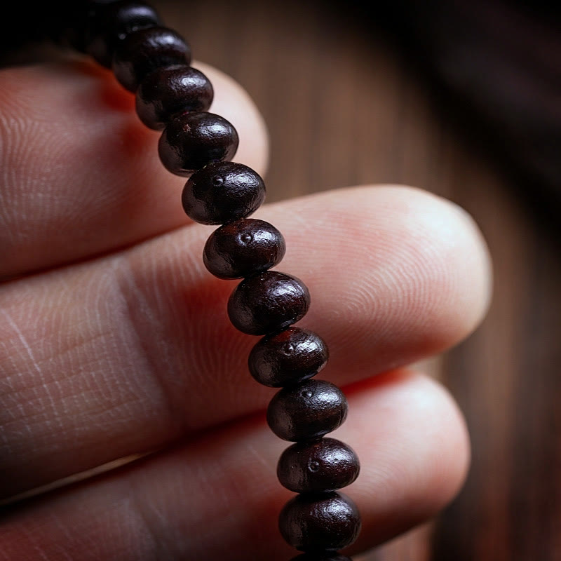 Buddha Stones 108 Mala Koraliki Miska Bodhi Nasiona Kolorowa Lina Bransoletka Pokoju