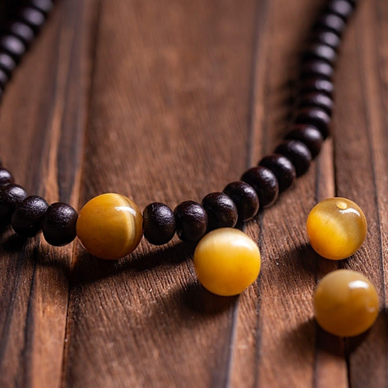 Buddha Stones 108 Mala Koraliki Miska Bodhi Nasiona Kolorowa Lina Bransoletka Pokoju