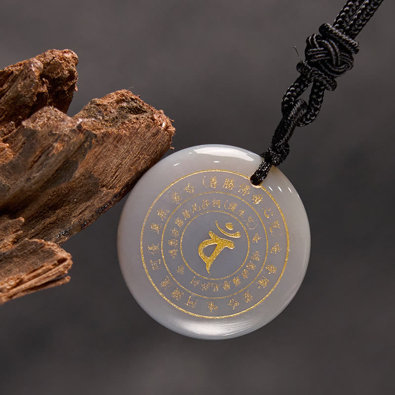 Buddha Stones Wajroczana Tathagata Sanskryt Mantra Różnorodny Kryształ Czarny Obsydian Zielony Awenturyn Siła Naszyjnik Wisiorek