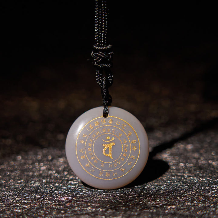 Buddha Stones Wajroczana Tathagata Sanskryt Mantra Różnorodny Kryształ Czarny Obsydian Zielony Awenturyn Siła Naszyjnik Wisiorek
