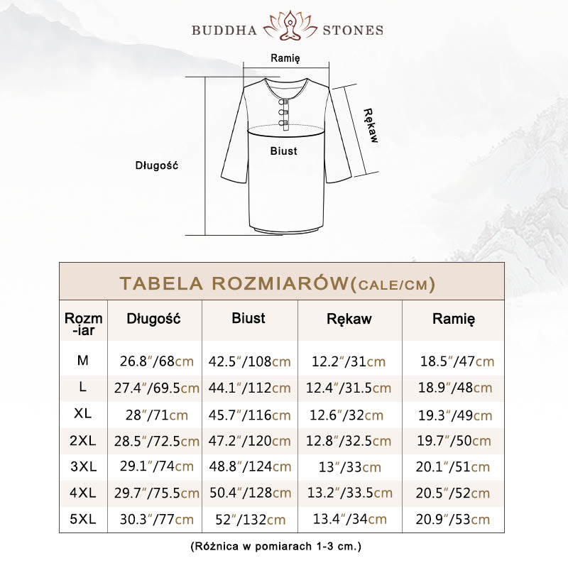 Buddha Stones -Guzik Jednolity Kolor Chiński Garnitur Tang Koszula Z Pół Rękawem Lniana Męska Odzież - image 5