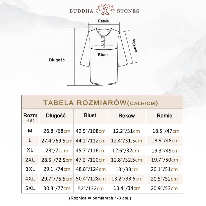 Buddha Stones -Guzik Jednolity Kolor Chiński Garnitur Tang Koszula Z Pół Rękawem Lniana Męska Odzież - image 5