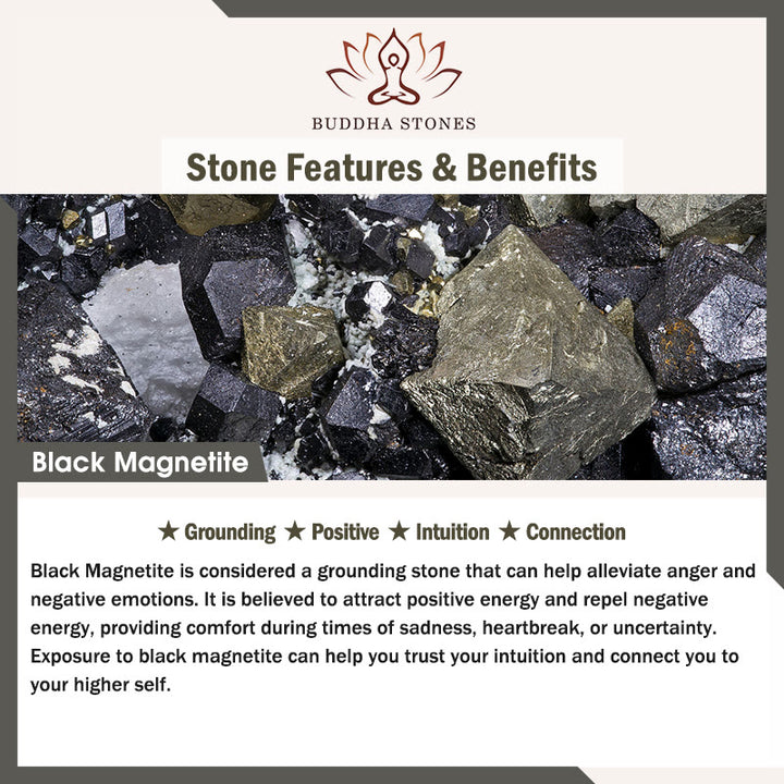 Buddha Stones Kolorowe Tygrysie Oko Mrożone Kamień Czarny Magnetyt Tytan Stalowa Podwójna Ochronna Bransoletka