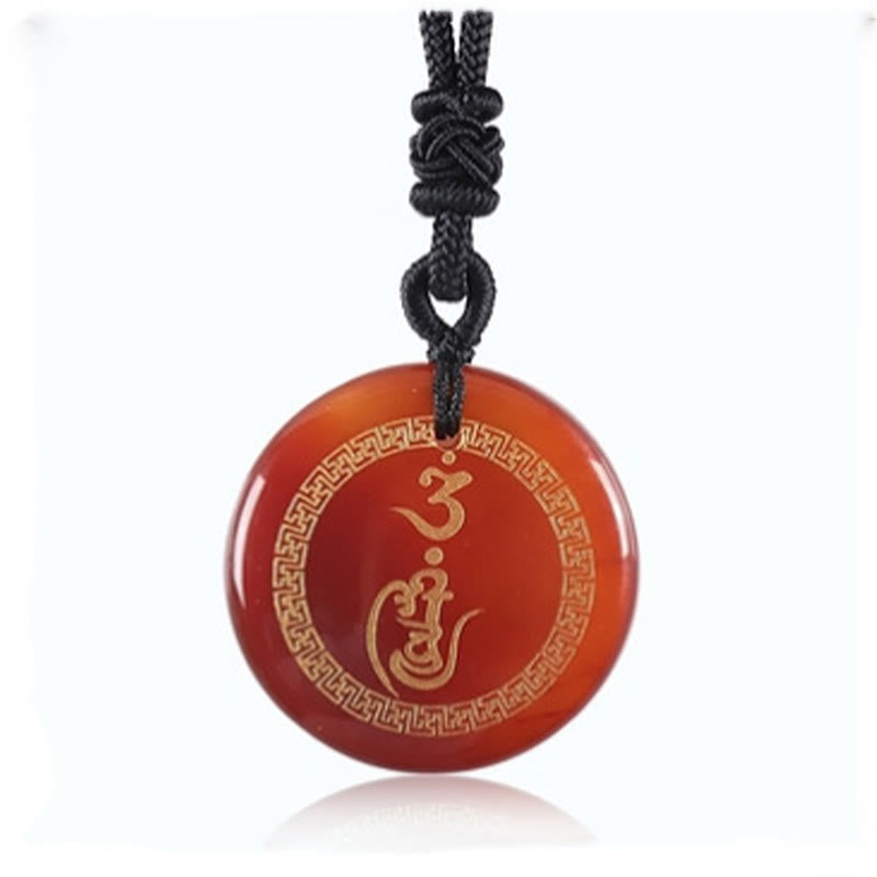 Buddha Stones Swastyka Wzór Wadżra Ochrona Mantra Naturalny Różnorodny Kryształ Czarny Obsydian Oczyszczający Naszyjnik Wisiorek