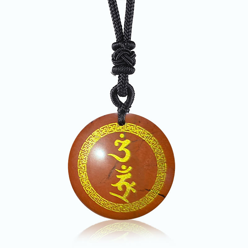 Buddha Stones otaczające wzór swastyki Wadżra Ochrona Mantra Naturalny Różnorodny Kryształ Czarny Obsydian Spełnienie Naszyjnik Wisiorek