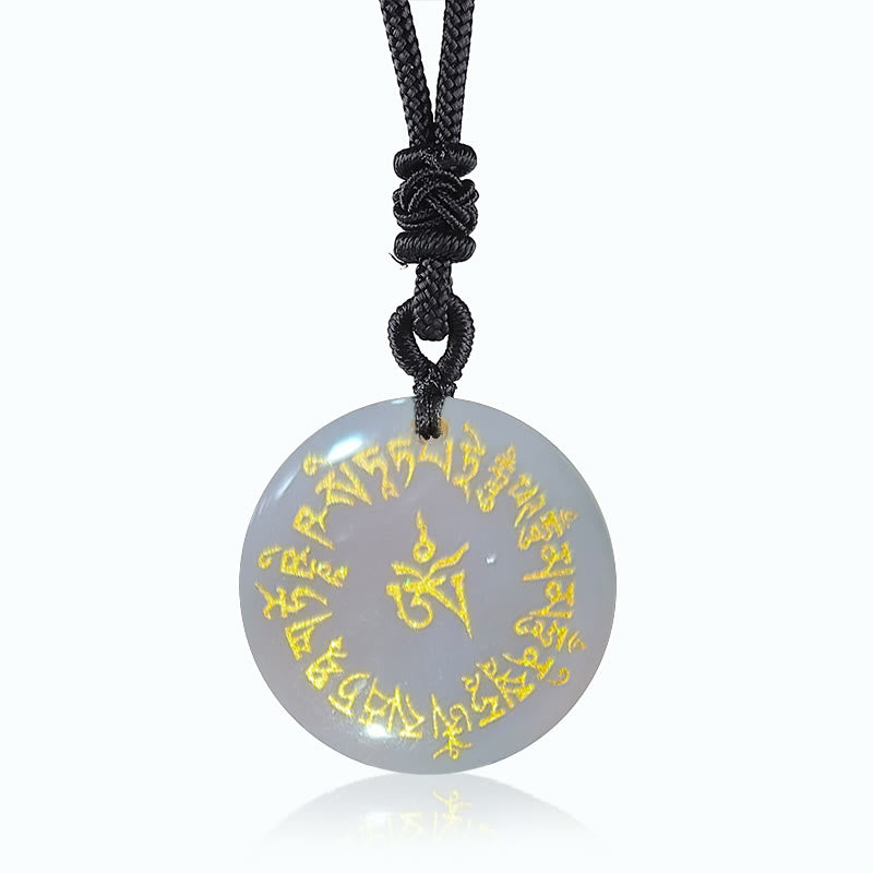 Buddha Stones Mantra do zbierania fortuny Naturalny Różnorodny Kryształ Czarny Obsydian Spełnienie Naszyjnik Wisiorek
