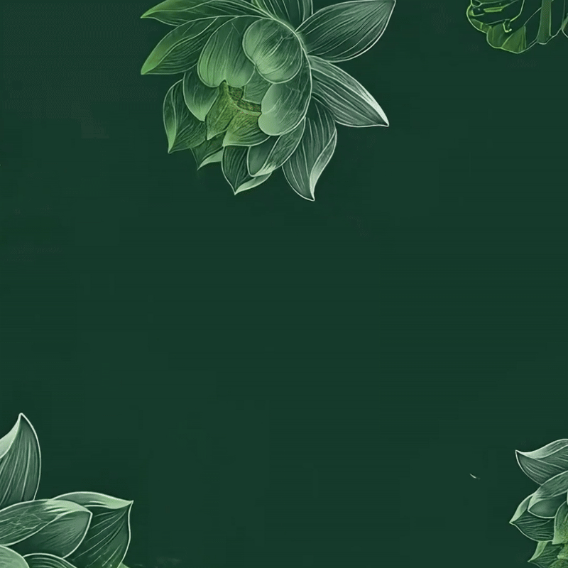 Buddha Stones Ciemnozielony Kwiat Lotosu Liść Nadruk Leginsy Fitness Siłownia Damskie Spodnie Do Jogi - image 1