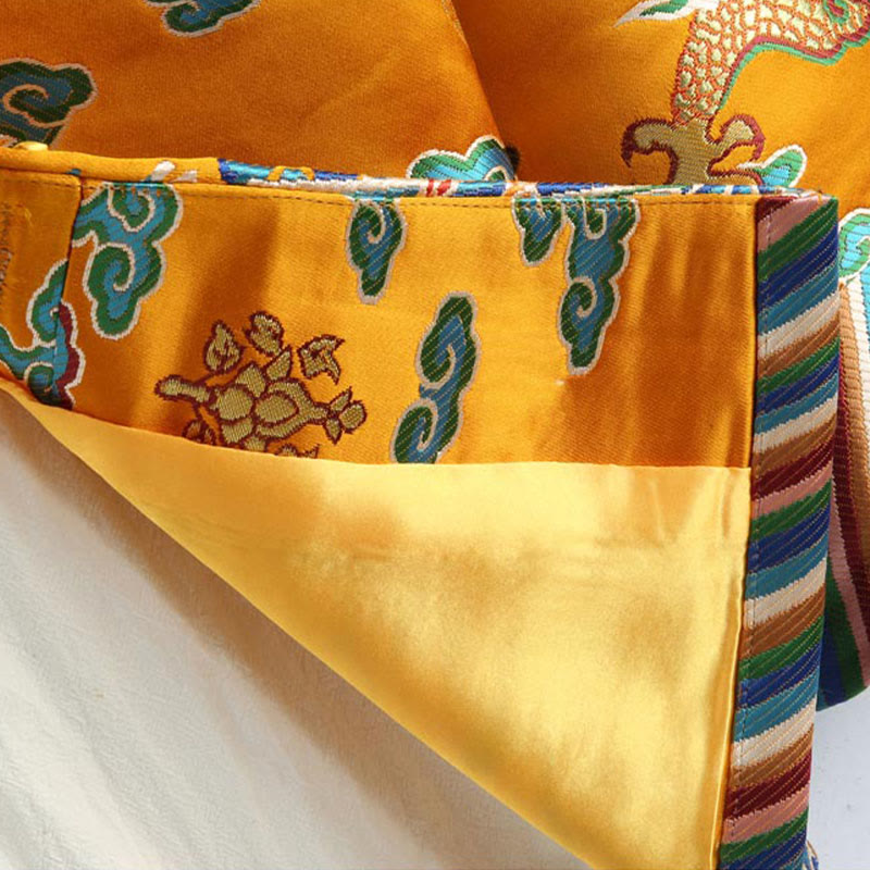 Buddha Stones Chiński Nowy Rok Smok Haft Pomyślne Chmury Żaba-guzik Tang Garnitur Męska Kurtka Koszula - image 6