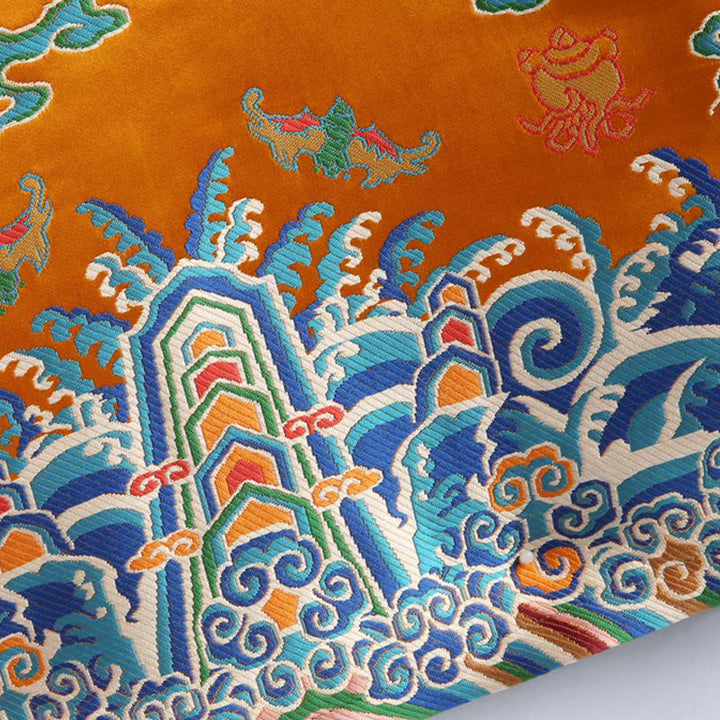 Buddha Stones Chiński Nowy Rok Smok Haft Pomyślne Chmury Żaba-guzik Tang Garnitur Męska Kurtka Koszula - image 10