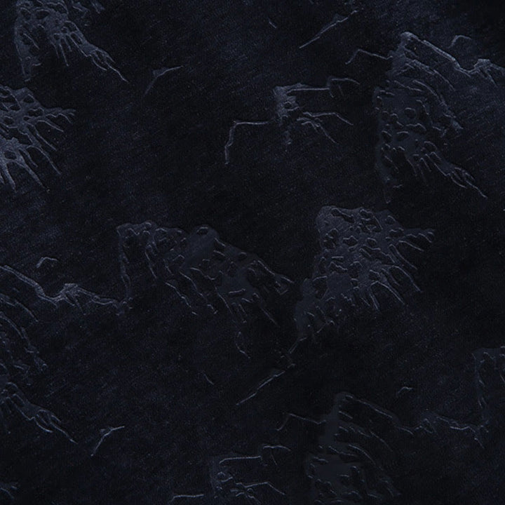 Buddha Stones Chiński Nowy Rok Krajobraz Druk Ręcznie Żaba-guzik Tang Suit Męska Kurtka Koszula Z Kieszeniami - image 11