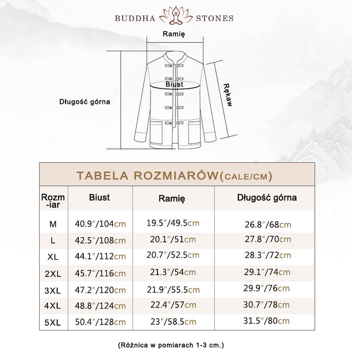 Buddha Stones Smok Pomyślny Chmura Haft Odzież Chiński Tang Garnitur Kurtka Męska Odzież