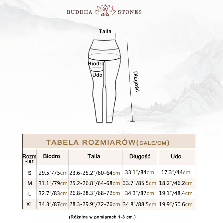 Buddha Stones Wielokolorowe Nadruk Kwiaty Spodnie Sportowe Ćwiczenia Fitness Wysoki Stan Legginsy Damskie Spodnie Do Jogi - image 5