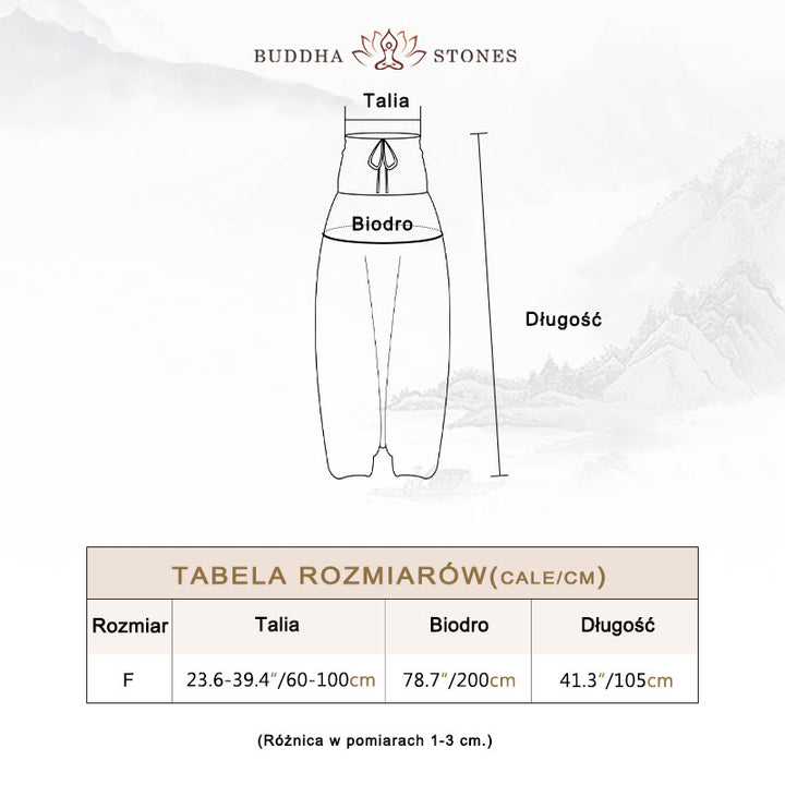 Buddha Stones Dwa Stylowe Nosić Okrągłe Geometryczne Luźne Swobodne Spodnie Harem Kombinezon Damskie Spodnie Do Jogi - image 5