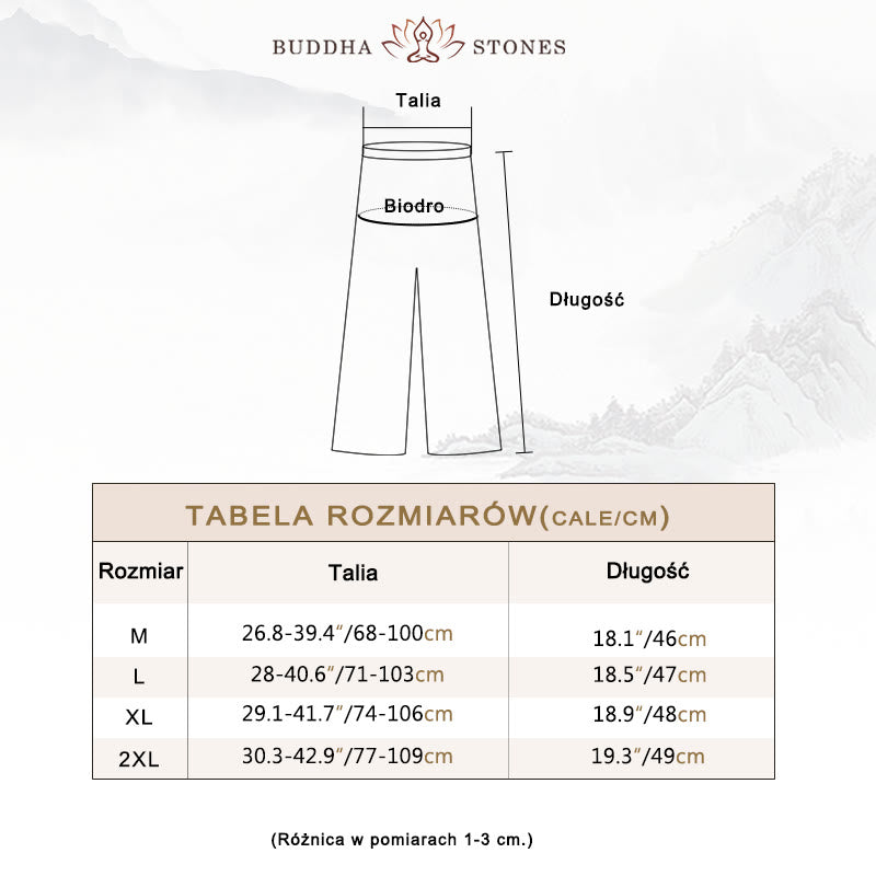 Buddha Stones Sukienka Tunika z Dekoltem w Serek Szerokie Spodnie Medytacja Zen Praktyka Taniec Ubrania
