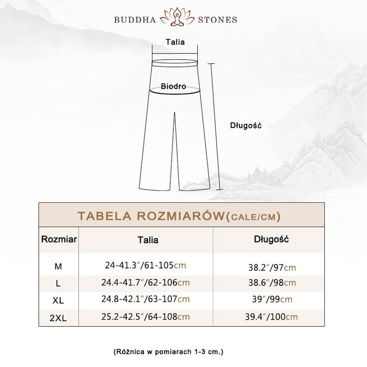 Buddha Stones Hanfu Styl Midi Sukienka Szerokie Spodnie Medytacja Zen Praktyka Joga Taniec Odzież - image 6