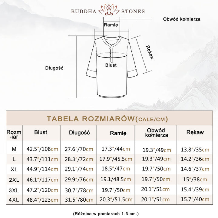 Buddha Stones Jednolity Kolor Tradycyjny T-shirt z krótkim rękawem Spodnie Odzież Męska Zestaw - image 4