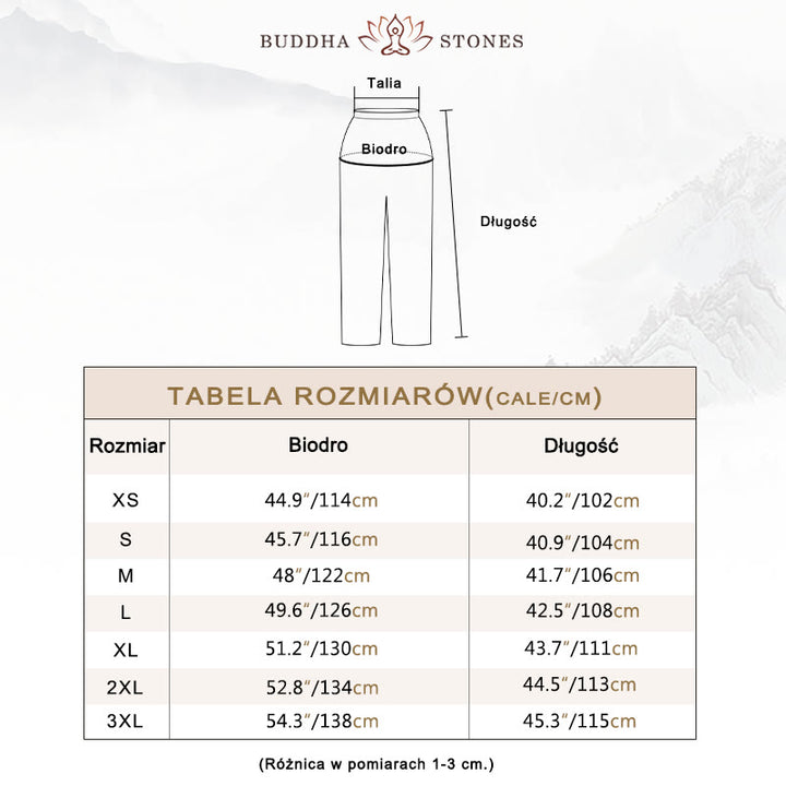 Buddha Stones Letnia elastyczna talia Tai Chi Qigong Praktyka Bawełna Lniane Spodnie Unisex - image 5