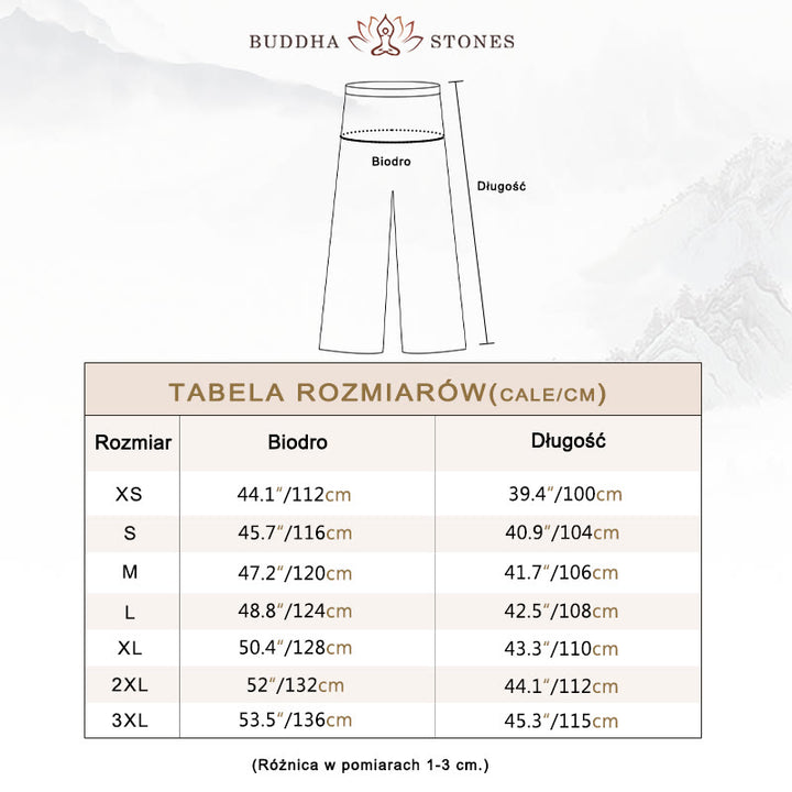 Buddha Stones Letnie Unisex Elastyczna Tai Chi Qigong Praktyka Oddychająca Bawełniana Lniana Spodnie Z Kieszeniami - image 5