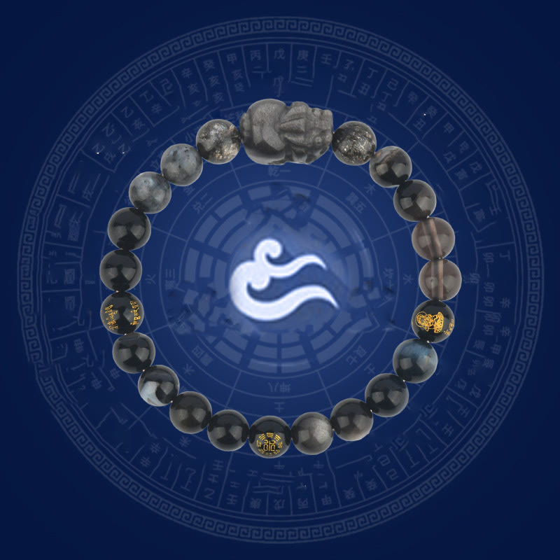 Buddha Stones Pięć Elementów Różnorodny Kryształ Agat Bransoletka PiXiu Wealth - image 14