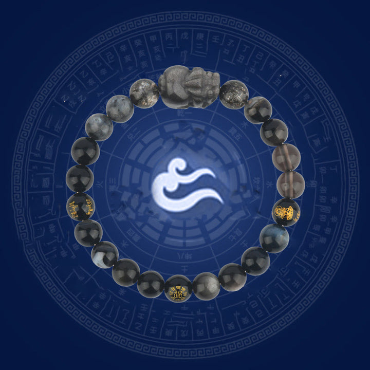 Buddha Stones Pięć Elementów Różnorodny Kryształ Agat Bransoletka PiXiu Wealth - image 14